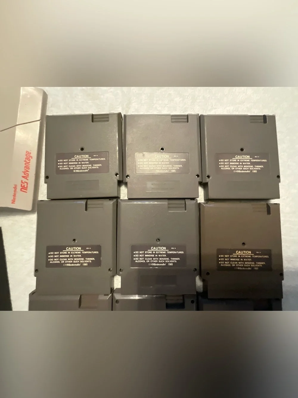 Nintendo Gray NES Game Cartridge Lot with Classic Labels